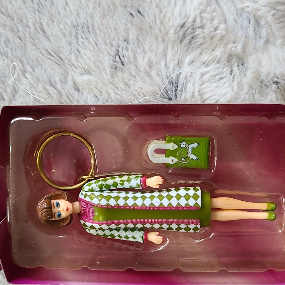 1995 Poodle Parade Barbie Basic Fun Keychain - Picture 3 of 3